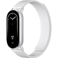 Silikoninis dirželis Xiaomi Mi Band 10 9 8 NFC Litchi rašto Magnetinė apyrankė Riešo juosta Correa for Xiaomi Band 10 9 Sportiniai dirželiai MiBand 10 balta