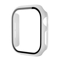 Buferis+Ekrano apsauginis stiklas+Matinis dėklas Apple Watch 46mm 45mm 41mm 44mm 40 38mm Iwatch SE 11 10 9 8 7 6 5 4 3 2 44mm balta