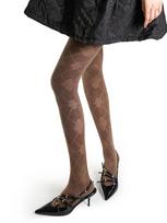 100D Diamond Patterned Pantyhose Women Autumn Winter Vintage High Elasticity Slim Tights Y2K Girls Fashion Stocking One Size kava