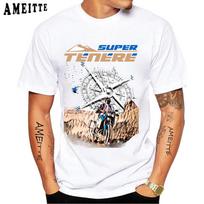 2025 New Tenere 700 Adventure SuperTenere 1200 Sport T-shirt Men Short Sleeve Ride Motorcycle T-Shirt Hip Hop Boy Riding  Tees S