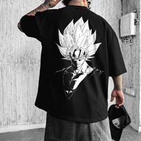 Dragon Ball Son Goku Animacinis Vasarinis Marškinėliai Laisvalaikio Sportas Gatvės Fitnesas Laisvi Patogūs Medvilniniai Trumpomis Rankovėmis Vyrams Moterims M white