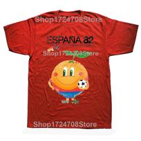Juokingi Espana 82 Ispanijos Futbolo Grafiniai Marškinėliai Vyrams Moterims Mados Laisvalaikio T-shirt 100% Medvilnė Laisvas Per dydį T-shirt S