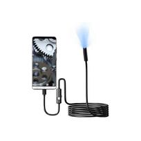 Flexible 7mm Type C Endoscope 2 USB Port Camera IP67 Waterproof Adjustable LED Light For Smartphones Tablets Computers
