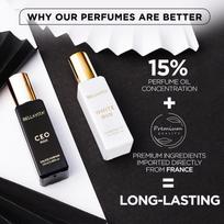 Bella Vita CEO Vyriškas ir Baltas Oud Unisex Kvepalų Rinkinys su Tonka, Agarmedžiu ir Apelsinu, 2*20ml 20ml*2