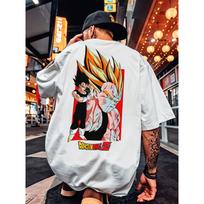 Anime Dragon Ball Vegeta Vyriški ir moteriški vasariniai marškinėliai Harajuku Vintažiniai trumparankoviai Laisvi Dideli Atsitiktiniai Patogūs Y2k Viršus S