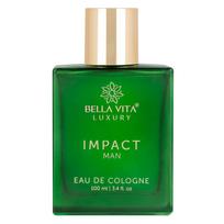 Bella Vita prabangus IMPACT MAN Eau De Cologne kvepalai | Medžio, citrusinių natų ilgai išliekantis EDC kvapo aromatas vyrams 100 ml 100ML