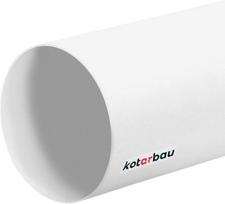 Vėdinimo žarna - KOTARBAU - 500 mm - Apvalus PVC vamzdis - Balta - Vidinis balta