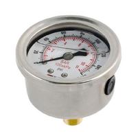 0-160PSI Alyvos slėgio matuoklis Kuro matuoklis Skysčiu užpildytas Poliruoto korpuso Universalus Sunkvežimiui Oil pressure gauge
