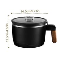 Instant Noodle Bowl With Lid Ramen Pot Microwave Bowl Portable Ramen Cooker Stainless Steel Heat Insulation Noodle Bowls For juoda