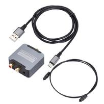 Sound Decoding SPDIF Sound Converter Optical/ To 3.5mm Sound Output for Home Theater Fiber Cable 1