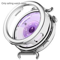 Protective Cover Case For Huawei Watch GT6 41mm/GT5 41mm SmartWatch Hard PC Frame Coverage Cases Shell Accessories Watch GT6 41mm sidabras