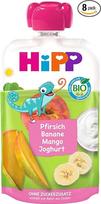 "HiPP" persikų bananų mangas su jogurtu, išspausti nuo 1 metų, 8 x 100 g