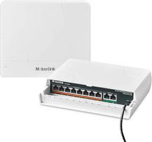 "MokerLink" 10 prievadų lauko PoE komutatorius, 8 PoE+ prievadai, 2 jungtys, 10/100Mbps, 802.3af/at 120W, atsparus oro sąlygoms, be ventiliatoriaus, nevaldomas, "Plug and Play