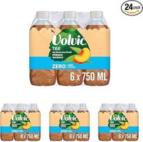 "Volvic Tea Zero Peach Flavour" - juodosios arbatos ekstrakto nealkoholinis gėrimas su persikų skoniu - 6 x 0,75 l (4 pakuotės)