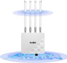"WiFi6 AX3000" AX3000 Gigabitinis lauko WLAN prieigos taškas, didelio nuotolio lauko "WiFi 6" plėstuvas, dviejų dažnių 2,4 GHz + 5 GHz belaidžio WiFi prieigos taškas, PoE maitinimas, IP67, SFP prievadas + 2 Gigabit Ethernet, 250 įrenginių