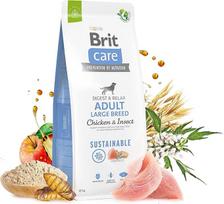BRIT Care Dog Sustainable Adult Large Breed Chicken & Insect - sausas maistas šunims - 12 kg