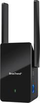BrosTrend AX1500 WiFi 6 WLAN stiprintuvas Dviejų dažnių 1201Mbit/s 5GHz ir 300Mbit/s 2.4GHz, WLAN kartotuvas Gigabit LAN prievadas, interneto stiprintuvas, suderinamas su visais WLAN maršrutizatoriais (netinka "Telekom Magenta TV")