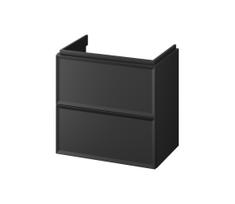 Cersanit S590-100 - pakabinama vonios spintelė po praustuvu MILLE SLIM 60x38 cm juoda