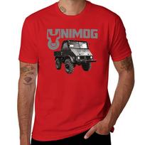 UNIMOG senoji mokykla (ant juodo) Marškinėliai vintage drabužiai sunkiasvoris Blizgus vyriški marškinėliai S