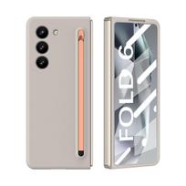 Samsung Galaxy Z Fold 6 5 4 3 dėklas, odai draugiškas matinis sulankstomo ekrano apsauginis stiklas, grūdintas stiklas, liečiamas rašiklis, smūgiams atsparus dangtelis For Galaxy Z Fold 6