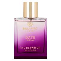 Bella Vita Luxury Date Eau De Parfum kvepalai moterims su rožiniais pipirais, raudonais vaisiais ir jazminais | Vaisių ir aštrių ilgai išliekantis EDP kvapas, 100 ml 100ML