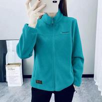 Fleece Polar Fleece Striukė Moteriška Laisvalaikio Striukė Megztinis Fleece Šilta Sutirštinta Plius Fleece Megztinis M povo mėlyna spalva