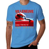 Gilles Villeneuve šalmas F1 legenda Marškinėliai berniukui naujas leidimas per dideli marškinėliai vyrams S