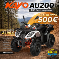 KETURRATIS KAYO AU200 T3B, registruojamas