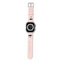 Karl Lagerfeld Watch 42/ 44/ 45/ 49mm 3D Rubber Karl&Choupette Heads Pink