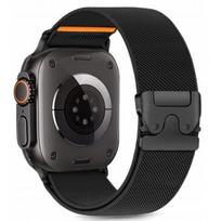 Tech-Protect Nylon Clasp Apple Watch 6/ 7/ 8/ 9/ 10/ SE 44-49mm Black
