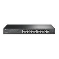 TL-SL2428P JetStream 24 prievadų 10/100 + 4 Gigabit prievadų, 24 PoE+ komutatorius