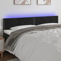 Galvūgalis su led, juodas, 160x5x78/88cm