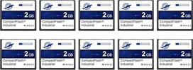 "Dogfish Compact Flash" kortelė 2GB 10 pakuočių didelio našumo pramoninė CF atminties kortelė su SLC NAND Flash atmintimi, skirta pramoniniams kompiuteriams, CNC mašinoms, seniems fotoaparatams