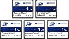 "Dogfish Compact Flash" kortelė, 1GB, 5 pakuotės, didelio našumo pramoninė CF atminties kortelė su SLC NAND Flash atmintimi, skirta pramoniniams kompiuteriams, CNC mašinoms, seniems fotoaparatams