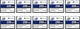"Dogfish Compact Flash" kortelė, 256MB, 10 vnt., aukštos kokybės pramoninė CF atminties kortelė su SLC NAND Flash atmintimi, skirta pramoniniams kompiuteriams, CNC mašinoms, seniems fotoaparatams