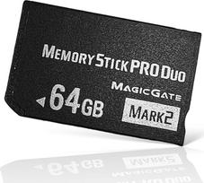 64GB "Memory Stick Pro Duo" (Mark2) - suderinama su PSP 1000, 2000 ir 3000, padidinta PSP atminties talpa