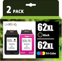 62XL 62XL kasetės, skirtos HP Envy 5540 5542 5543 5544 5545 5640 5642 5644 5646 5660 5664 7640 7644 OfficeJet 200 250 57 40 5741 5742 5743 5744 5746 Spausdintuvų daugiapakopė (BK/CMY)