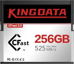 CFast 2.0 256GB didelės spartos atminties kortelė, skirta 4K vaizdo ir HD įrašymui, suderinama su profesionaliais fotoaparatais