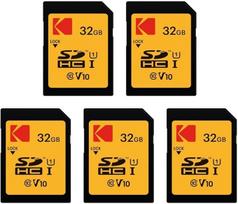 KODAK 5 x itin didelės spartos SDHC atminties kortelės - 32GB