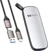 SAN ZANG MASTER išorinis SSD nešiojamasis SSD modernus minimalistinis dizainas ir didelė talpa SSD kietasis diskas Išorinis / lengvas aliuminio korpusas / USB-C suderinamas su kompiuteriu / nešiojamuoju kompiuteriu 2T SSD