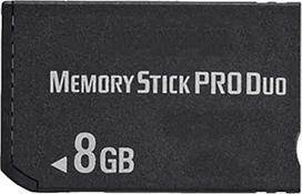 SHEAWA 8GB didelės spartos "Memory Stick MS Pro Duo" atminties kortelė, skirta "Sony PSP" ir "Cybershot" fotoaparatams
