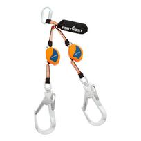 Dvigubas saugos lynas PORTWEST FP81 su karabinais, 2.5 m