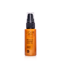 Blizgesį ir bronzinį efektą suteikiantis sausas aliejus kūnui „Bronze & Shimmer Dry Body Oil“