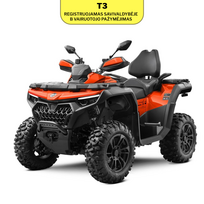 CFMOTO CFORCE 850 Touring Standard G3 keturratis T3b, oranžinė