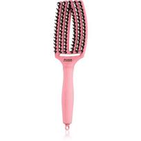 Olivia Garden Fingerbrush Boar & Nylon plaukų šepetys su nailono ir šerno šereliais Soft Pink 1 vnt.