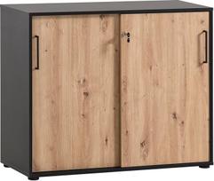 "Schildmeyer Aino" 701867 Dokumentų spinta "Artisan Oak Decor/Matte Black" 100 x 41 x 83,6 cm