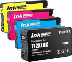 Atnaujintos 712XL 712XL kasetės, skirtos HP 3ED70A 3ED71A 3ED67A 3ED67A 3ED68A 3ED69A DesignJet T650 T630 T630 T250 T230 T210 Studio spausdintuvui (BK/C/M/Y)