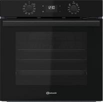 Bauknecht BBA285HU1K Įmontuojama karšto oro orkaitė su 12 funkcijų / 60 cm / 71 l "SmartClean" / "Maxi" kepimas / kelių lygių kepimas / "Power Hot Air" / "Pizza" funkcija / užraktas nuo vaikų / 1 būdo dalinis ištraukimas / juodas stiklas