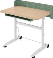 Ergotopia Vaikų rašomasis stalas su reguliuojamu aukščiu - ergonomiškas mokinių rašomasis stalas vaikams nuo 6 metų, augantis rašomasis stalas pradinei mokyklai ir namų darbams