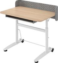 Ergotopia Vaikų rašomasis stalas su reguliuojamu aukščiu - ergonomiškas mokinių rašomasis stalas vaikams nuo 6 metų, augantis rašomasis stalas pradinei mokyklai ir namų darbams